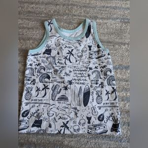 Kids sleeveless "island life" top